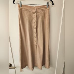 Vintage - Classic of Boston Taupey Beige  Crepe Material Skirt - NWOT